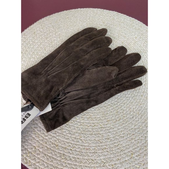 Broner Suede Leather Brown Women’s Driving Gloves Small - Picture 2 of 5